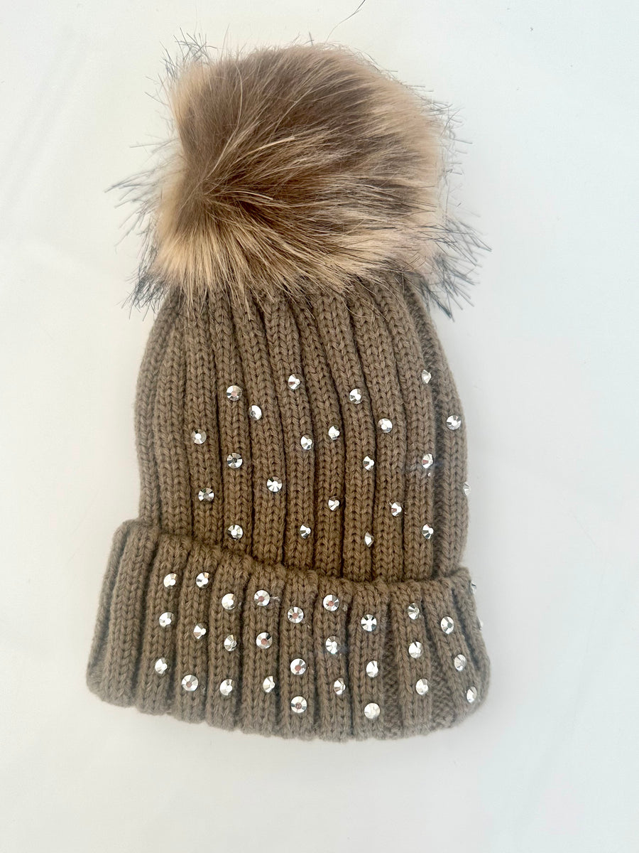 KIARA RHINESTONE BEANIE | MULTI COLORS