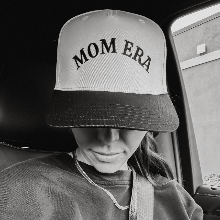 YOUNG + RAD MOM ERA CAP // BLACK & CREAM (COLLECTIVE)