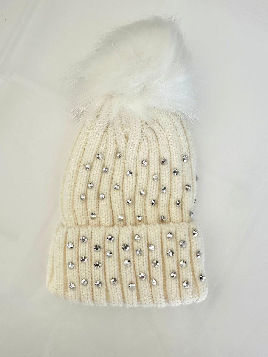 KIARA RHINESTONE BEANIE | MULTI COLORS