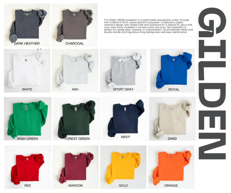 (PRE-ORDER) TEAM SPIRIT REVERSIBLE GRAPHIC SWEATSHIRT | CUSTOM GILDAN