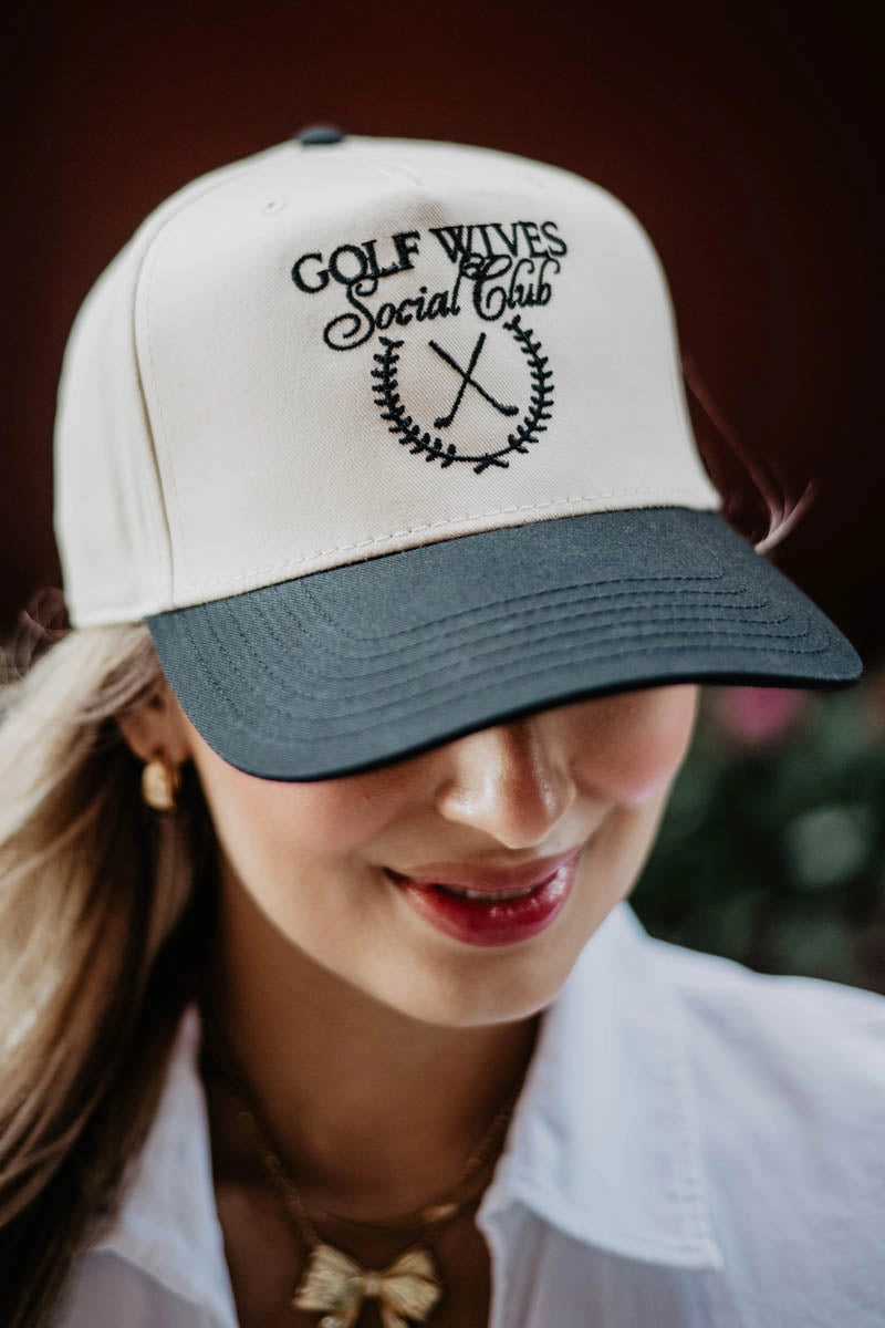 GOLF WIVES SOCIAL CLUB HAT | BLACK