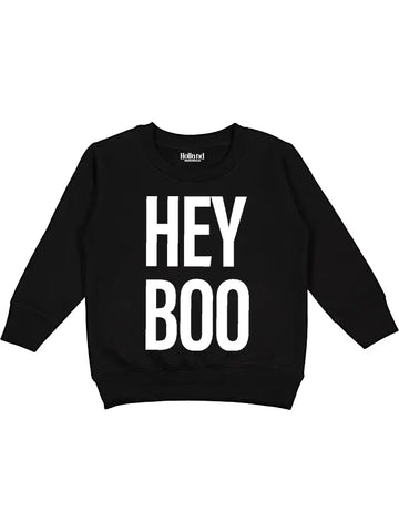 HOLLAND AVE BOO KIDS CREWNECK | WHITE