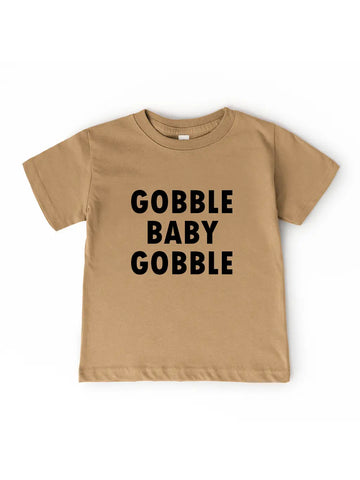 HOLLAND AVE GOBBLE BABY KIDS TEE | TAN