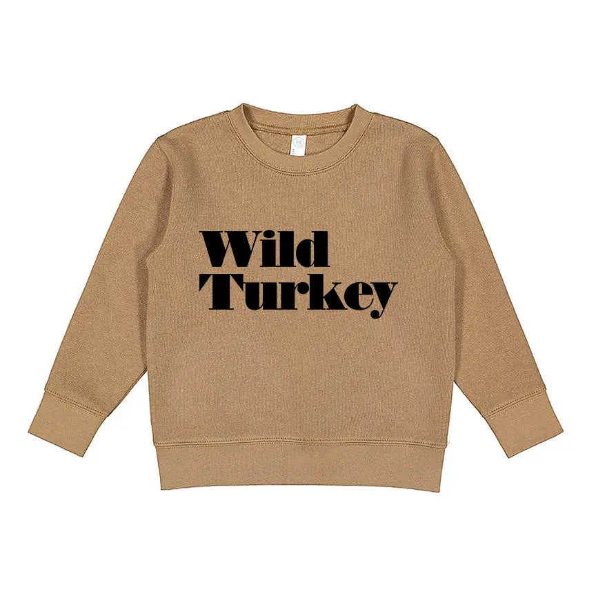 HOLLAND AVE WILD TURKEY KIDS FALL CREWNECK | CARMEL