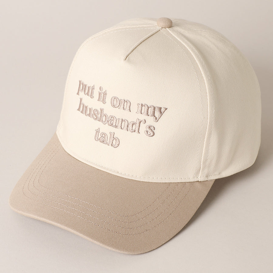 PUT IT ON MY HUSBAND'S TAB HAT | BEIGE