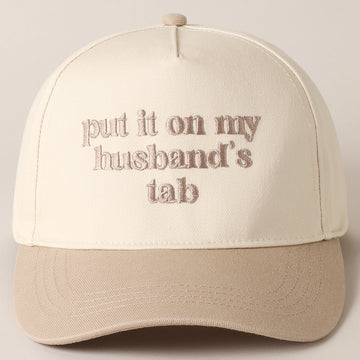 (PRE-ORDER) PUT IT ON MY HUSBAND'S TAB HAT | BEIGE