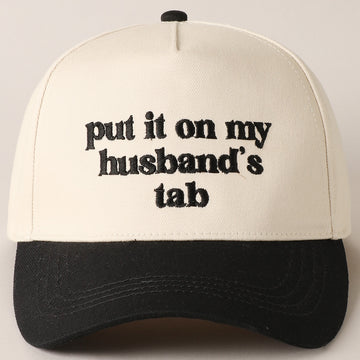 (PRE-ORDER) PUT IT ON MY HUSBAND'S TAB HAT | BLACK