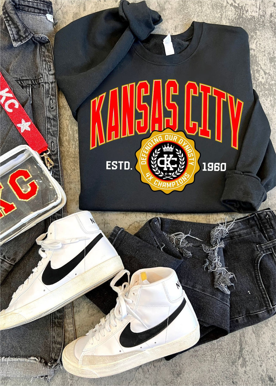 (PRE-ORDER) H+H KC DYNASTY CROWN SWEATSHIRT + TEE | YOUTH + ADULT