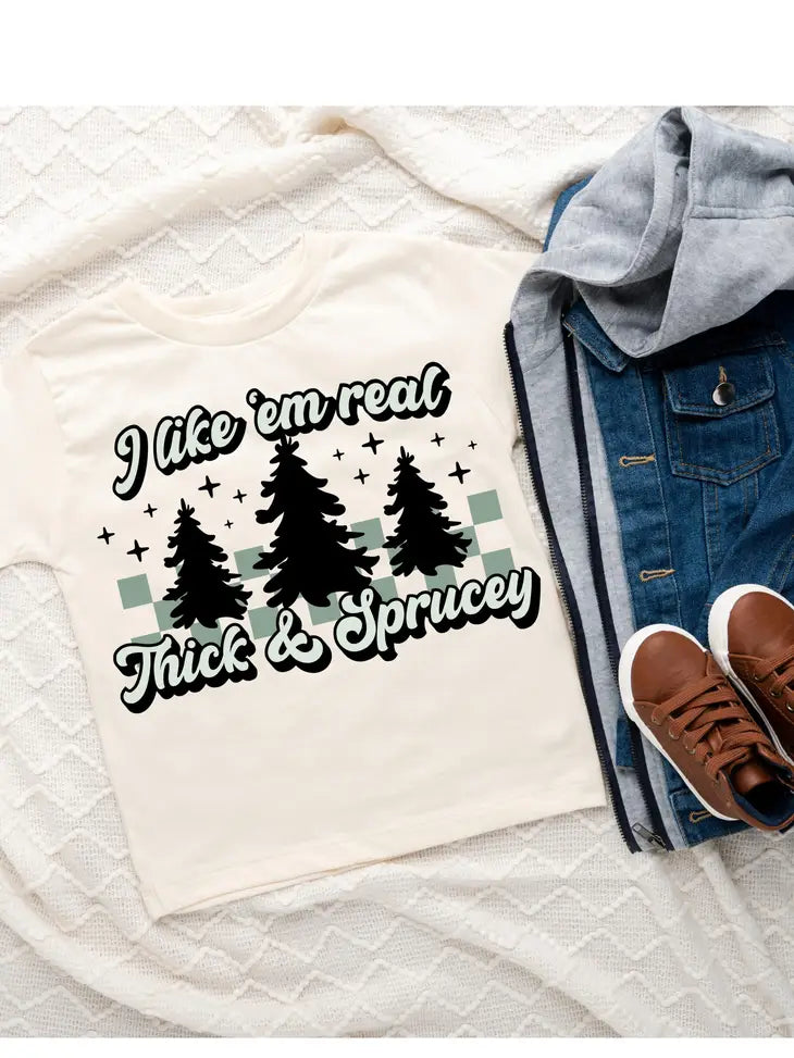 THICK & SPRUCY KIDS CHRISTMAS TEE AND ONESIE