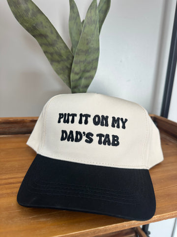 PUT IT ON MY DAD'S TAB HAT | BLACK