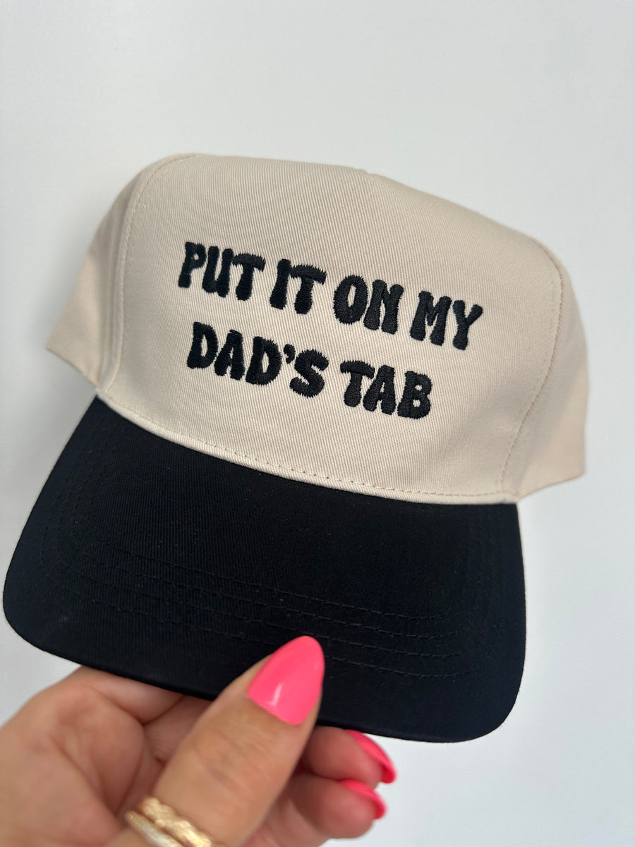 PUT IT ON MY DAD'S TAB HAT | BLACK
