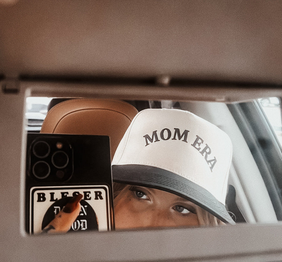 YOUNG + RAD MOM ERA CAP // BLACK & CREAM (COLLECTIVE)