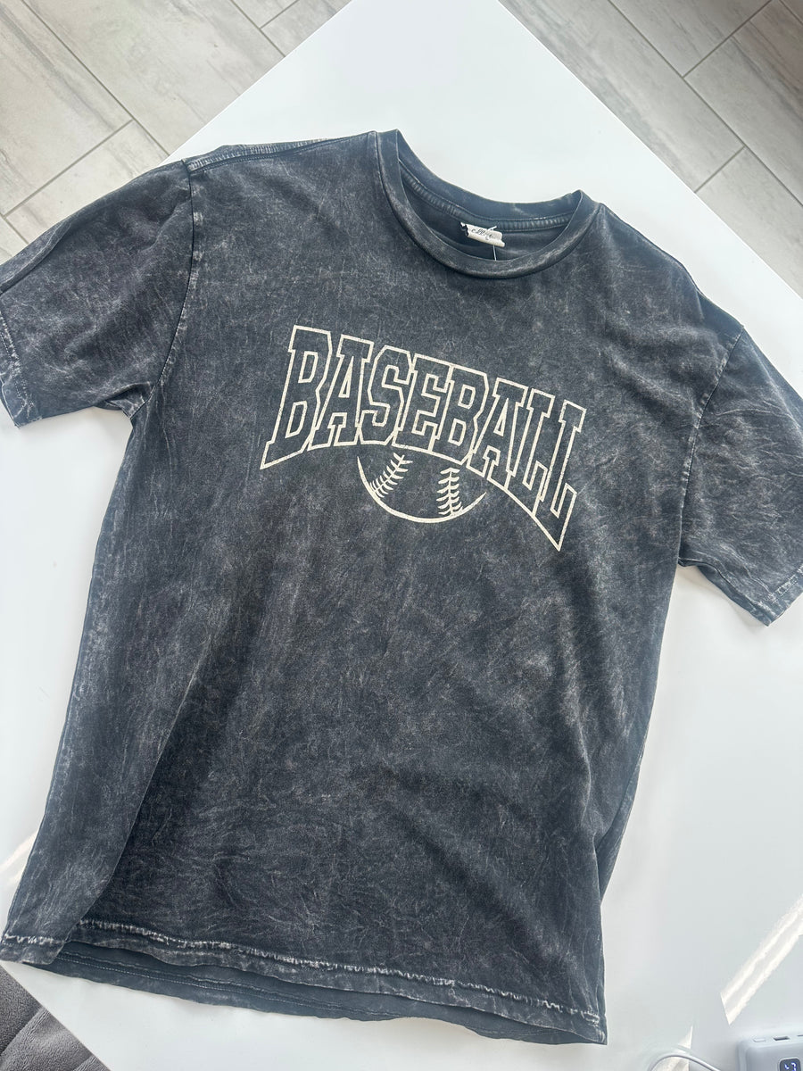 THE OC MINERAL WASH BALL TEE | MINERAL BLACK