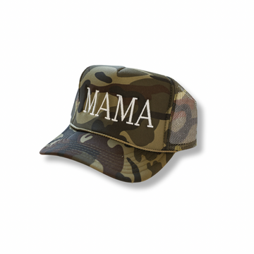 YOUNG + RAD MAMA TRUCKER HAT // CAMO (COLLECTIVE)