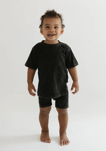 FOREVER FRENCH Midnight | Washed Child Short Set (COLLECTIVE)