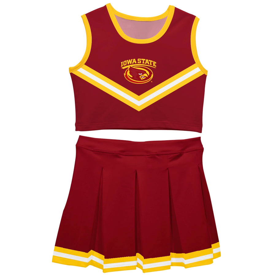 (PRE-ORDER) NCAA SLEEVELESS GIRLS CHEERLEADER SET | NEBRASKA, IOWA, IOWA STATE, CREIGHTON