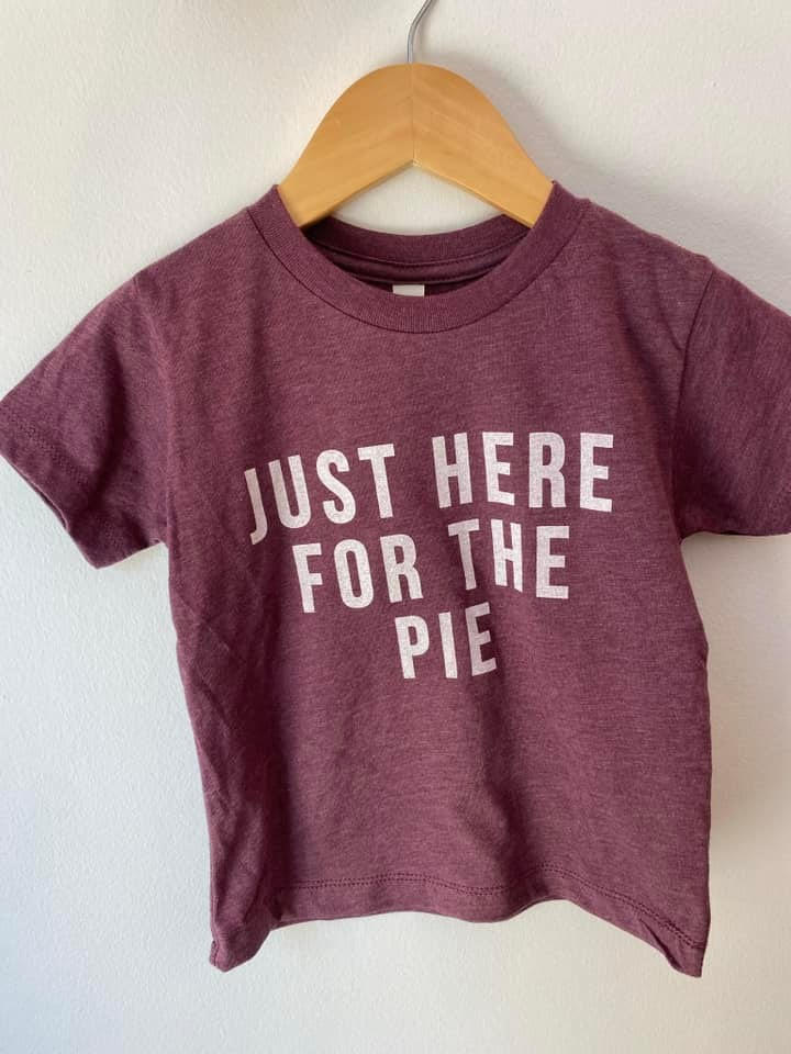 HAPPY KIDS JUST HERE FOR PIE TEE