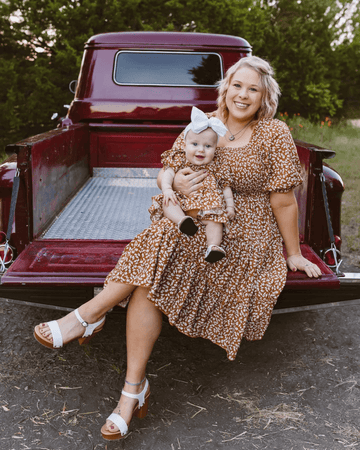 BAILEY'S BLOSSOMS Katherine Dress - Russet Floral (COLLECTIVE)