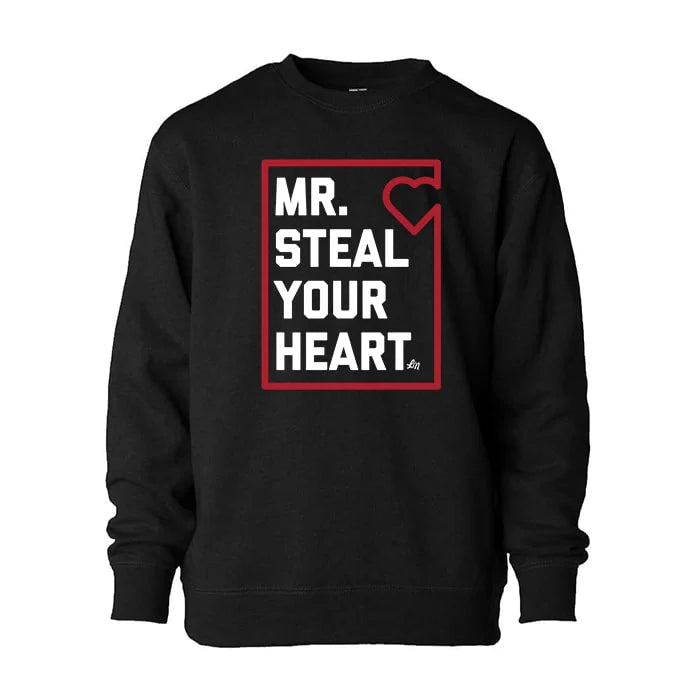 LEDGER MR STEAL YOUR HEART CREW | CHARCOAL BLACK