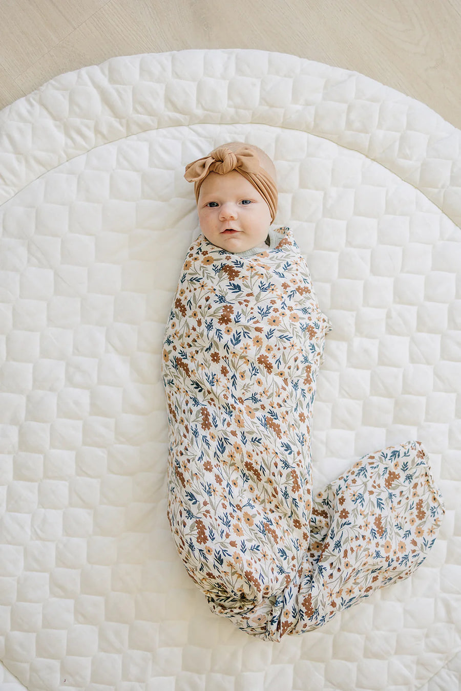 MEBIE BABY MUSLIN SWADDLE BLANKET | HARVEST FLORAL