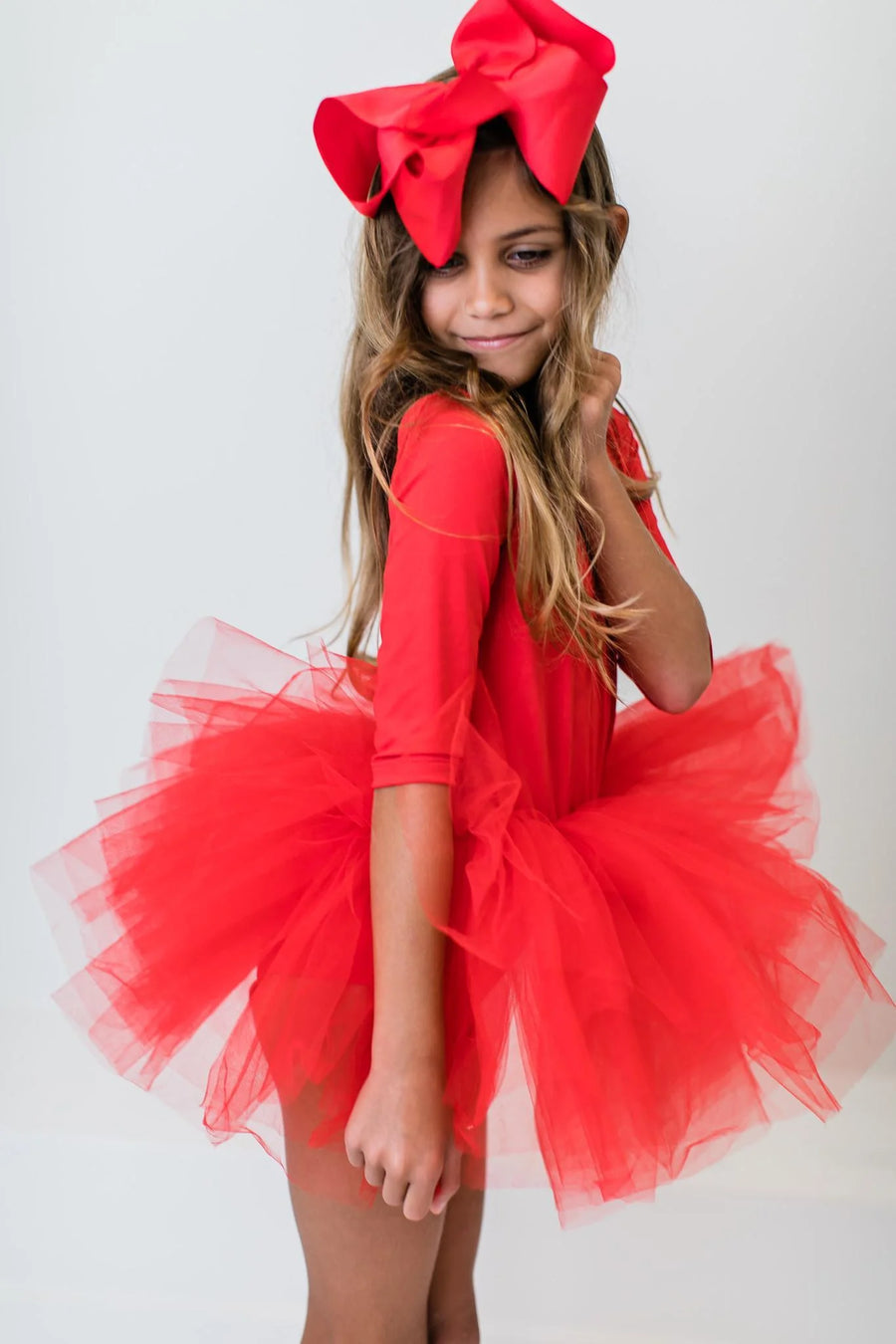 (PRE-ORDER) MILA + ROSE 3/4 SOLID TUTU LEOTARD | MULTIPLE COLORS