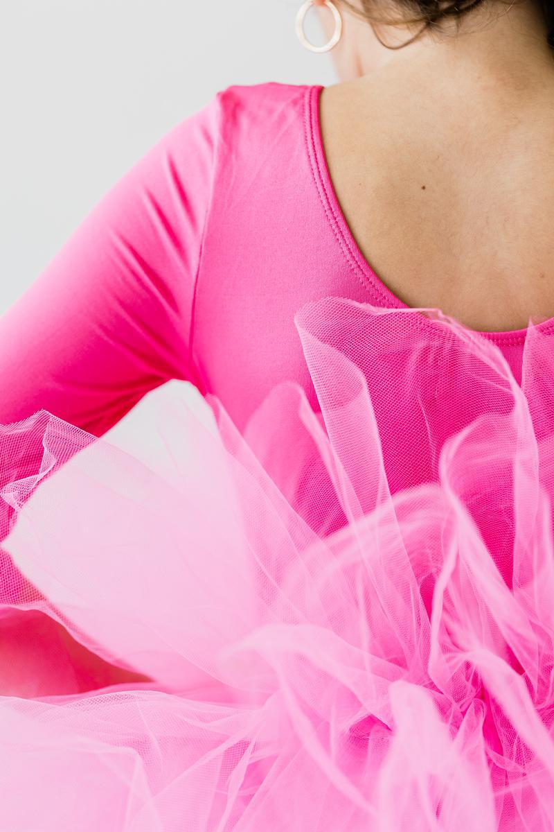 (PRE-ORDER) MILA + ROSE 3/4 SOLID TUTU LEOTARD | MULTIPLE COLORS