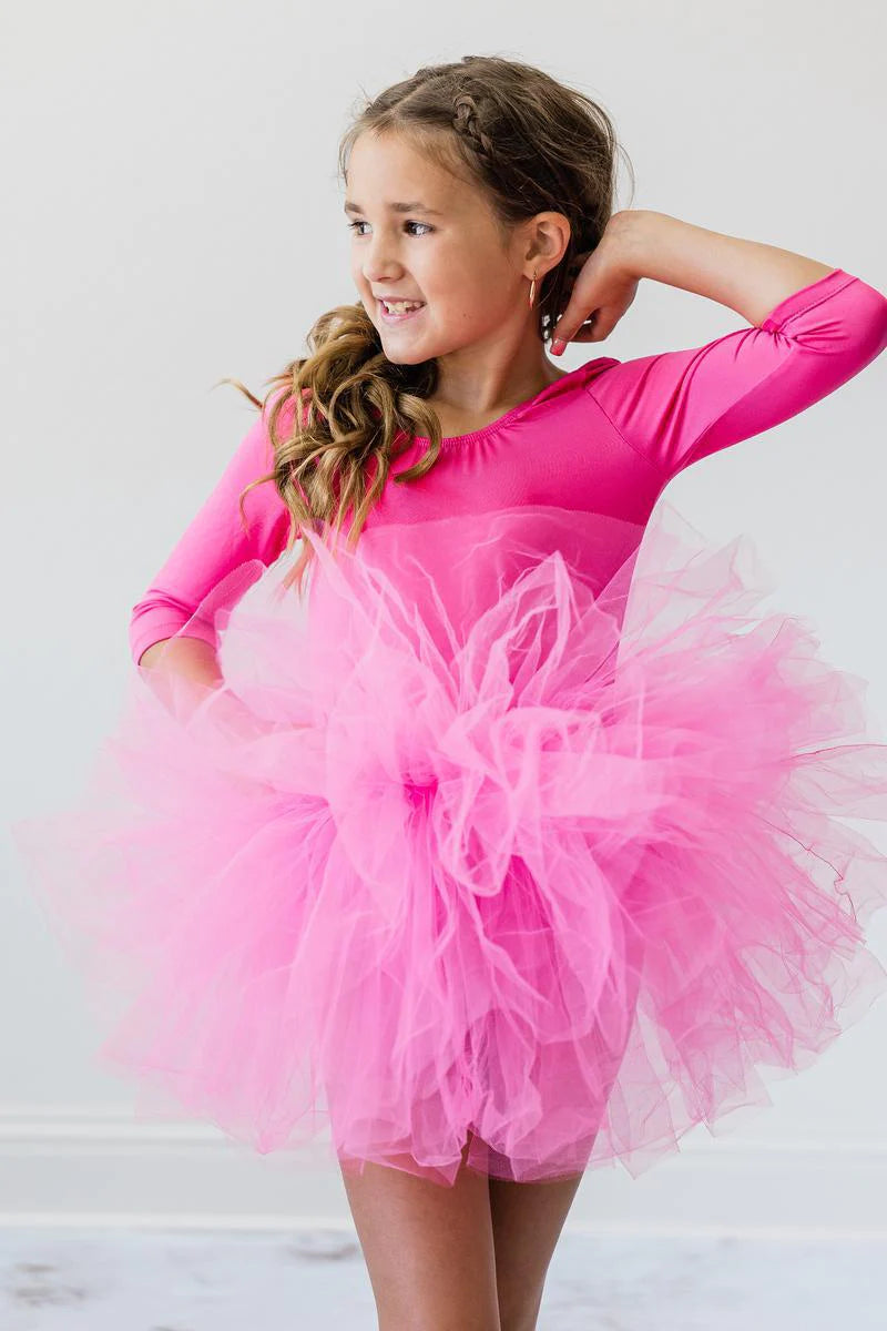 (PRE-ORDER) MILA + ROSE 3/4 SOLID TUTU LEOTARD | MULTIPLE COLORS