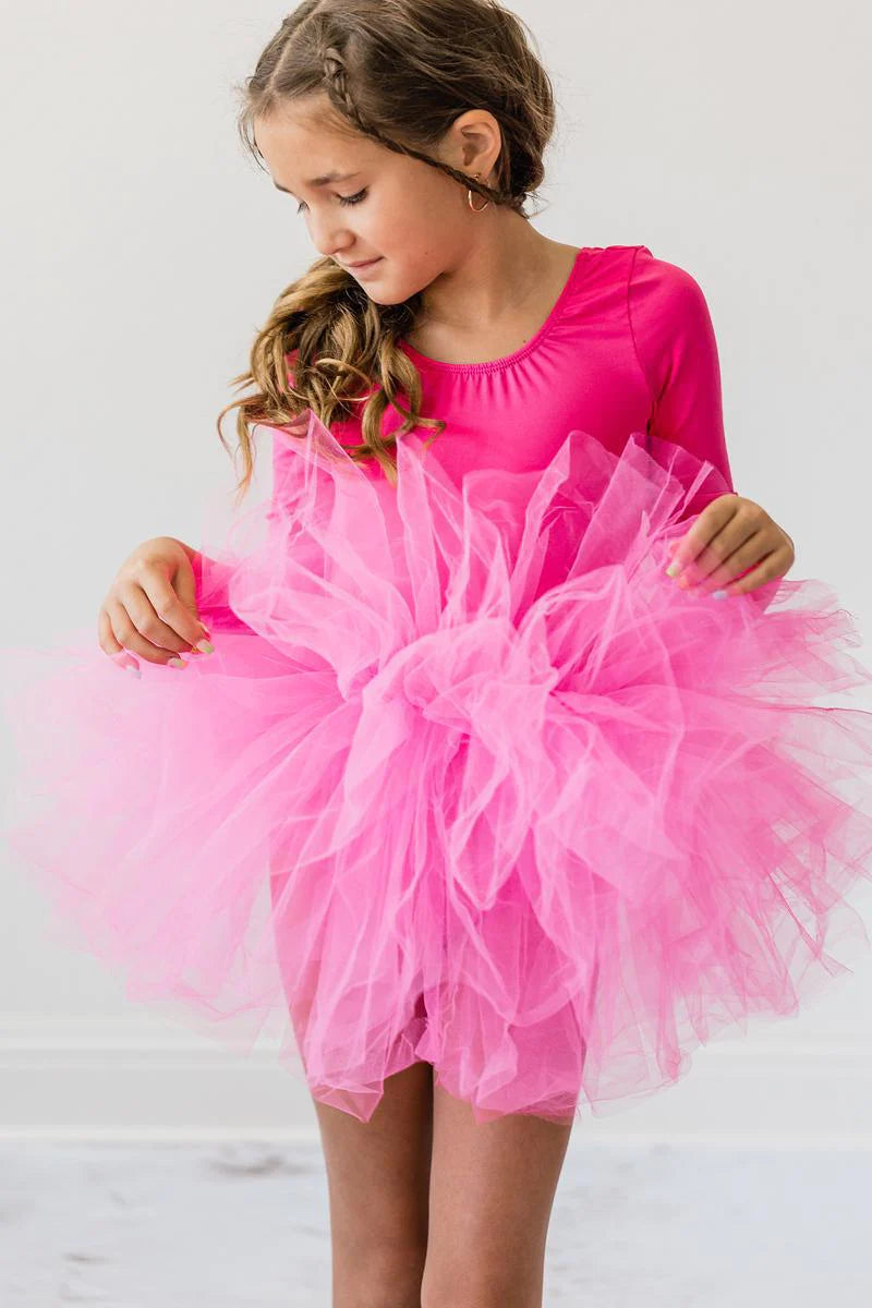 (PRE-ORDER) MILA + ROSE 3/4 SOLID TUTU LEOTARD | MULTIPLE COLORS