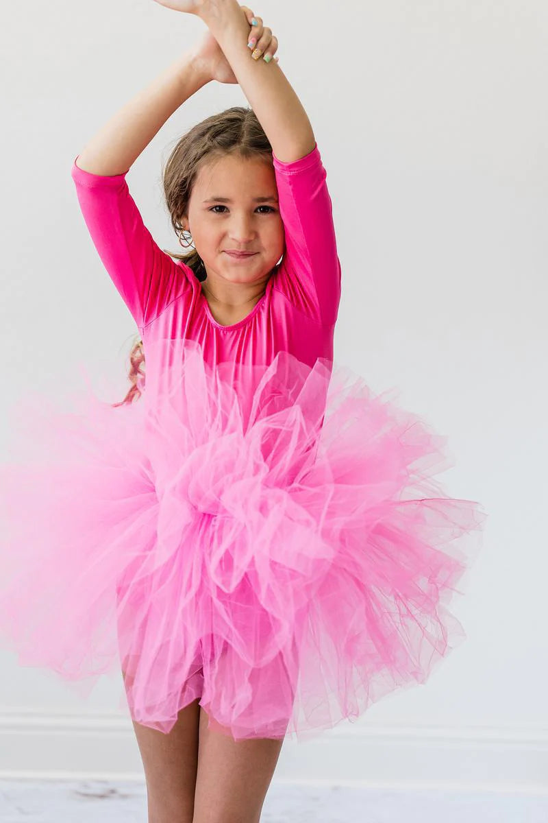 (PRE-ORDER) MILA + ROSE 3/4 SOLID TUTU LEOTARD | MULTIPLE COLORS