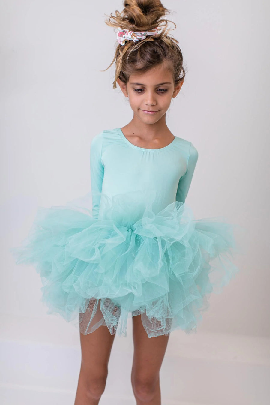 (PRE-ORDER) MILA + ROSE 3/4 SOLID TUTU LEOTARD | MULTIPLE COLORS