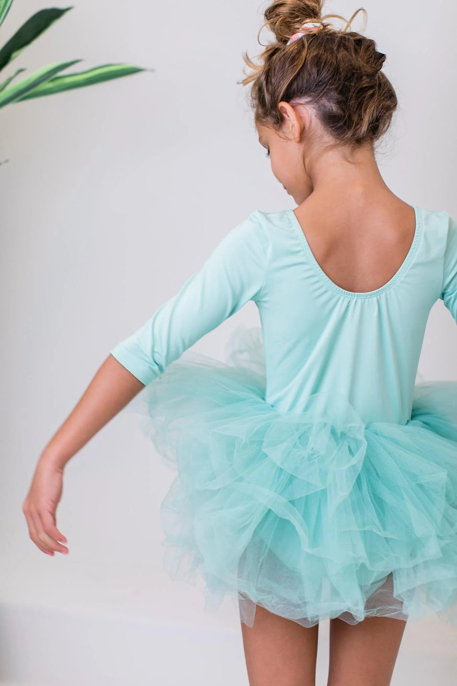 (PRE-ORDER) MILA + ROSE 3/4 SOLID TUTU LEOTARD | MULTIPLE COLORS