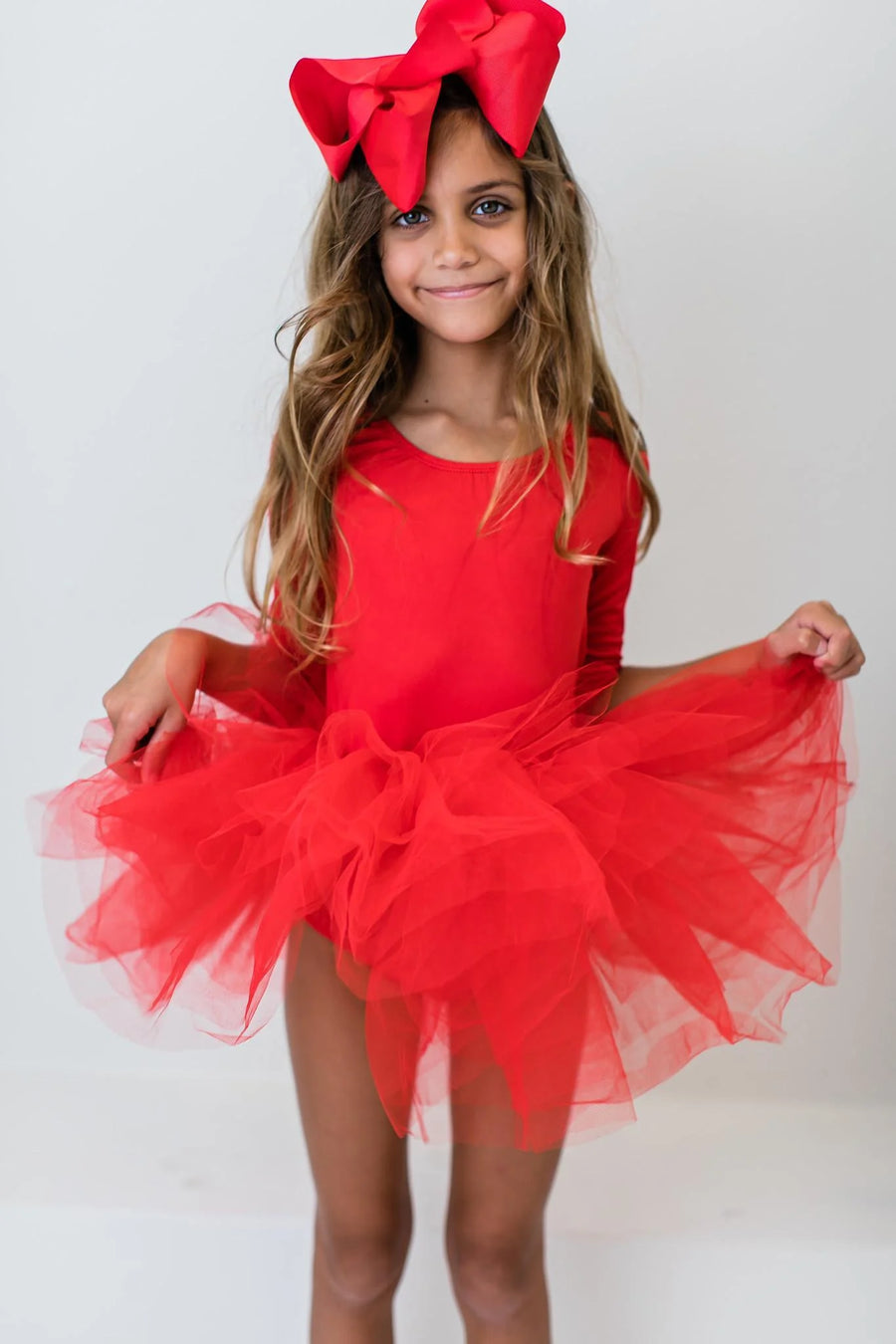 (PRE-ORDER) MILA + ROSE 3/4 SOLID TUTU LEOTARD | MULTIPLE COLORS