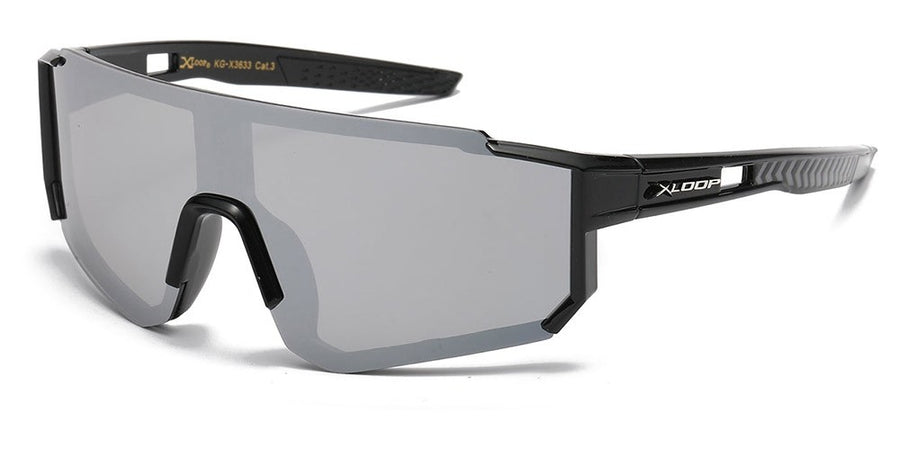 MIRROR SHIELD WRAPAROUND SUNGLASSES