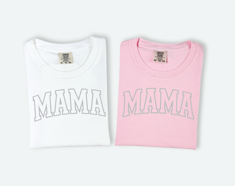Mama Varsity Outline Tee
