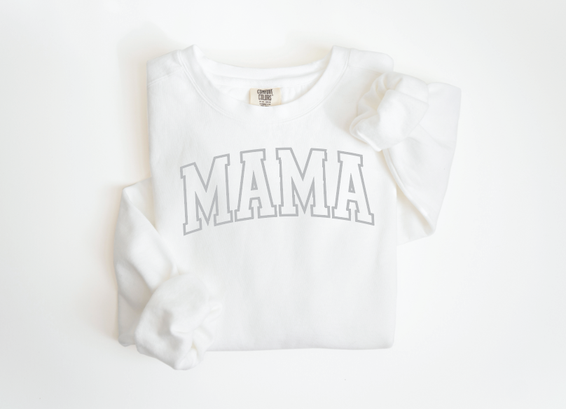 Mama Varsity Outline Sweatshirt