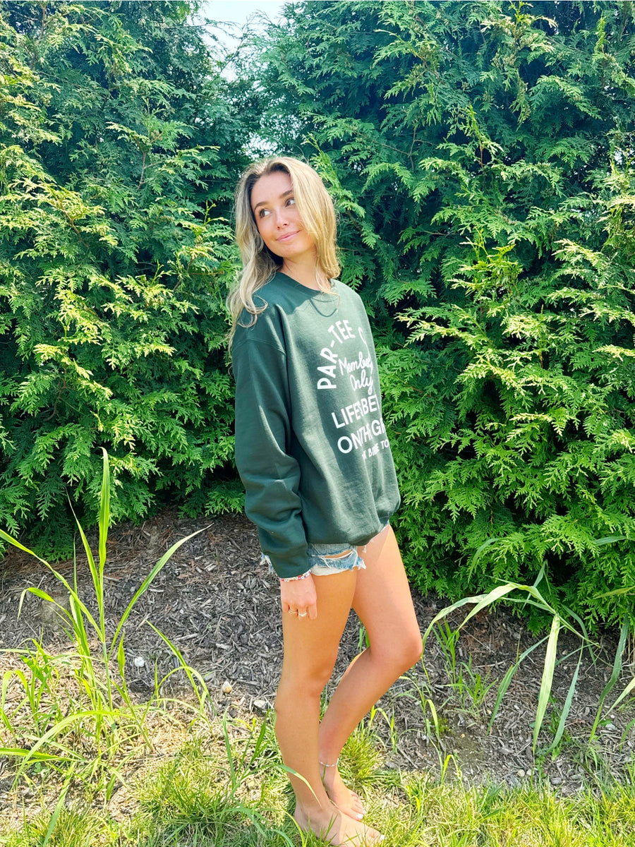 PAR-TEE CLUB WOMEN'S GOLF SWEATSHIRT | FOREST GREEN