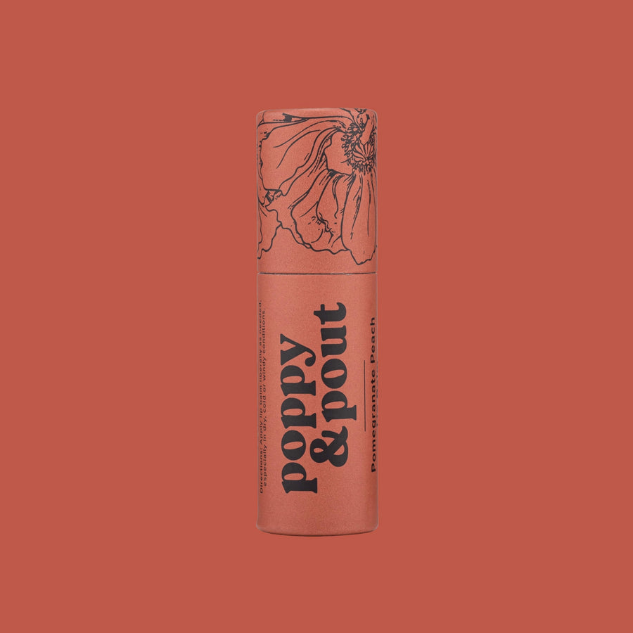 POPPY AND POUT LIP BALM | POMEGRANATE PEACH