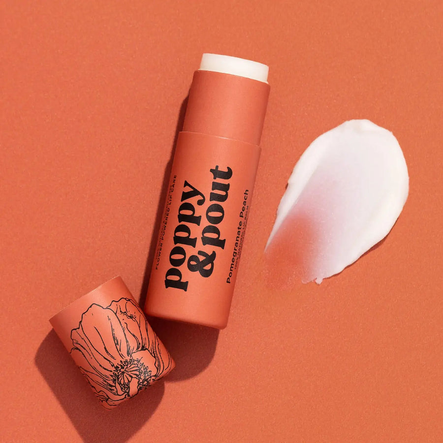 POPPY AND POUT LIP BALM | POMEGRANATE PEACH