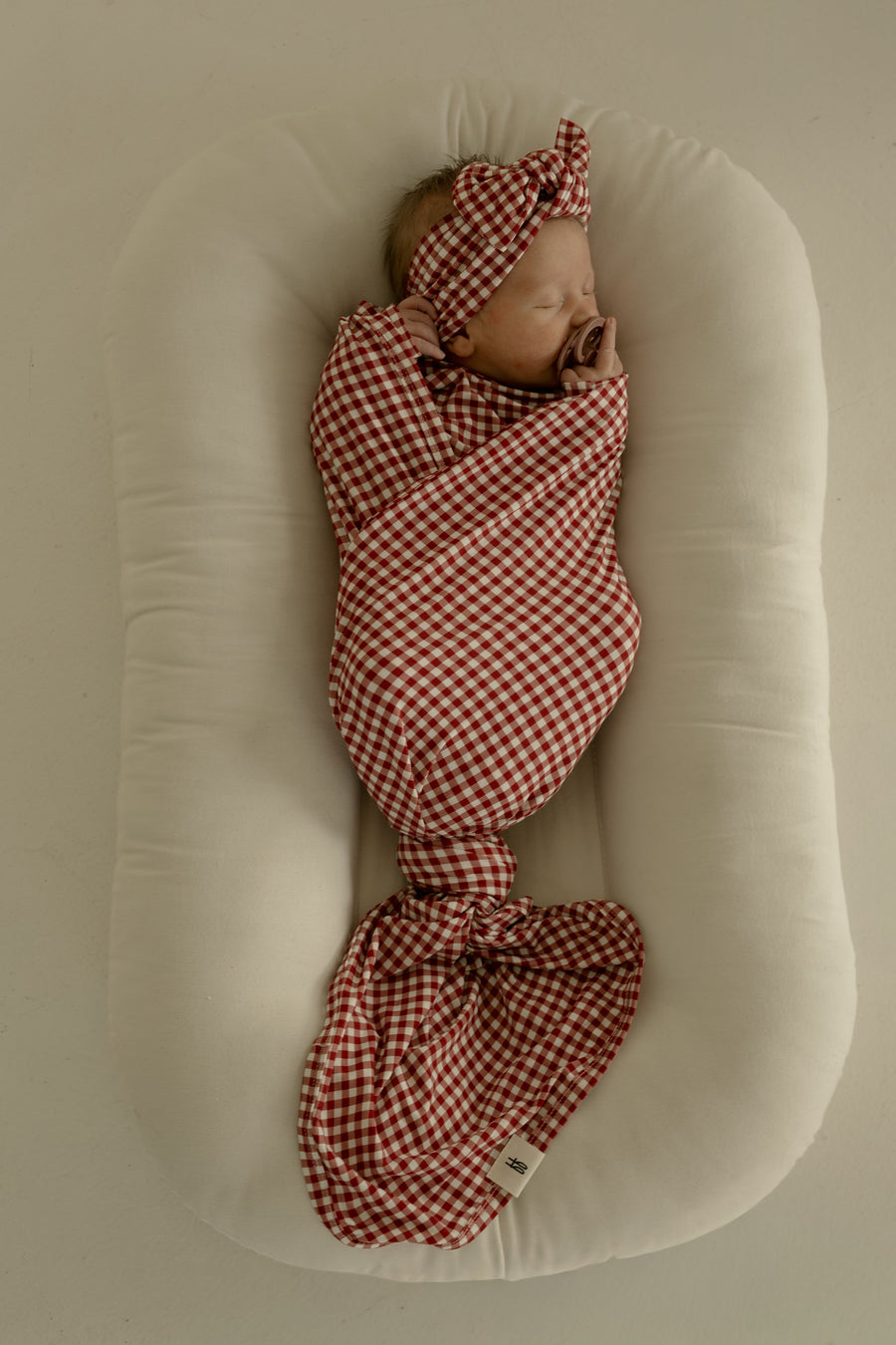Bamboo Swaddle | Red Gingham