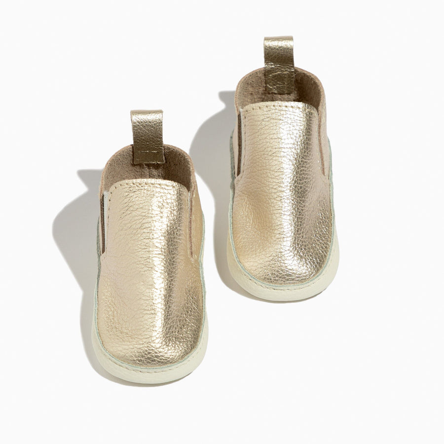 Platinum Slip On Baby Shoe