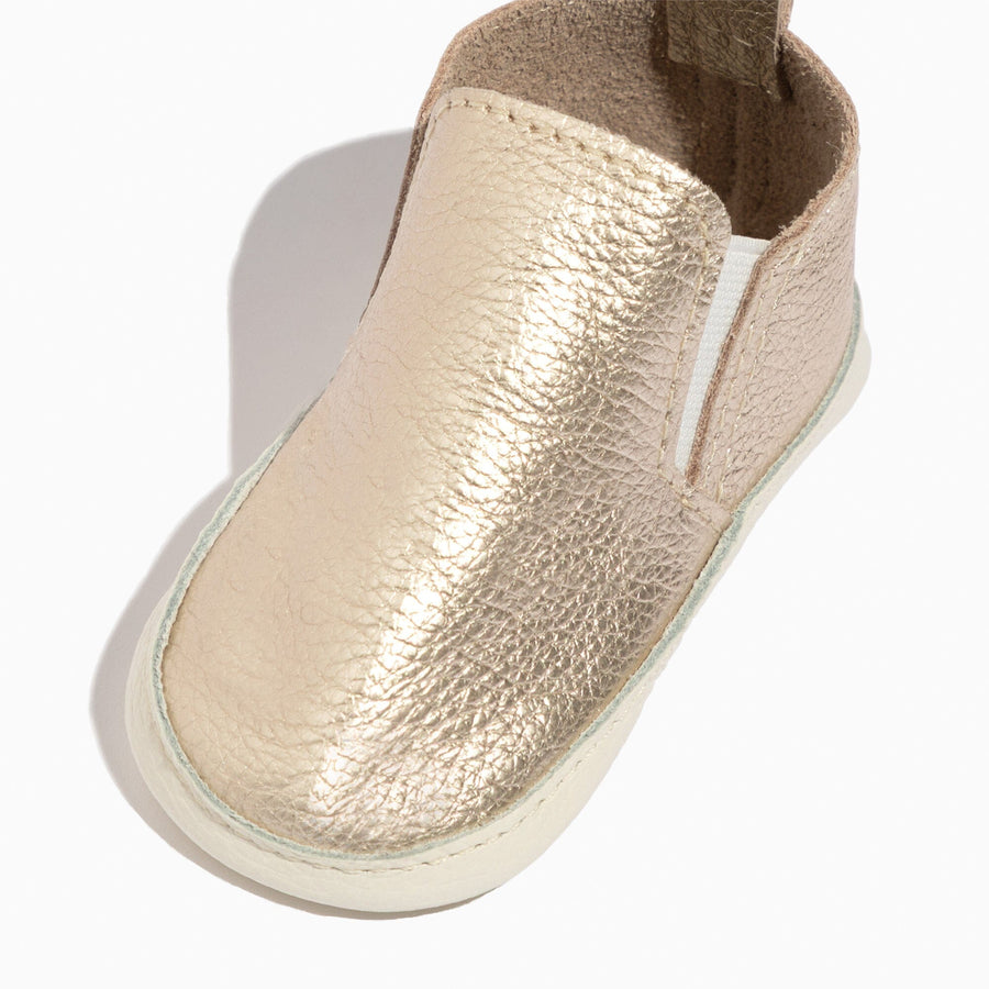 Platinum Slip On Baby Shoe