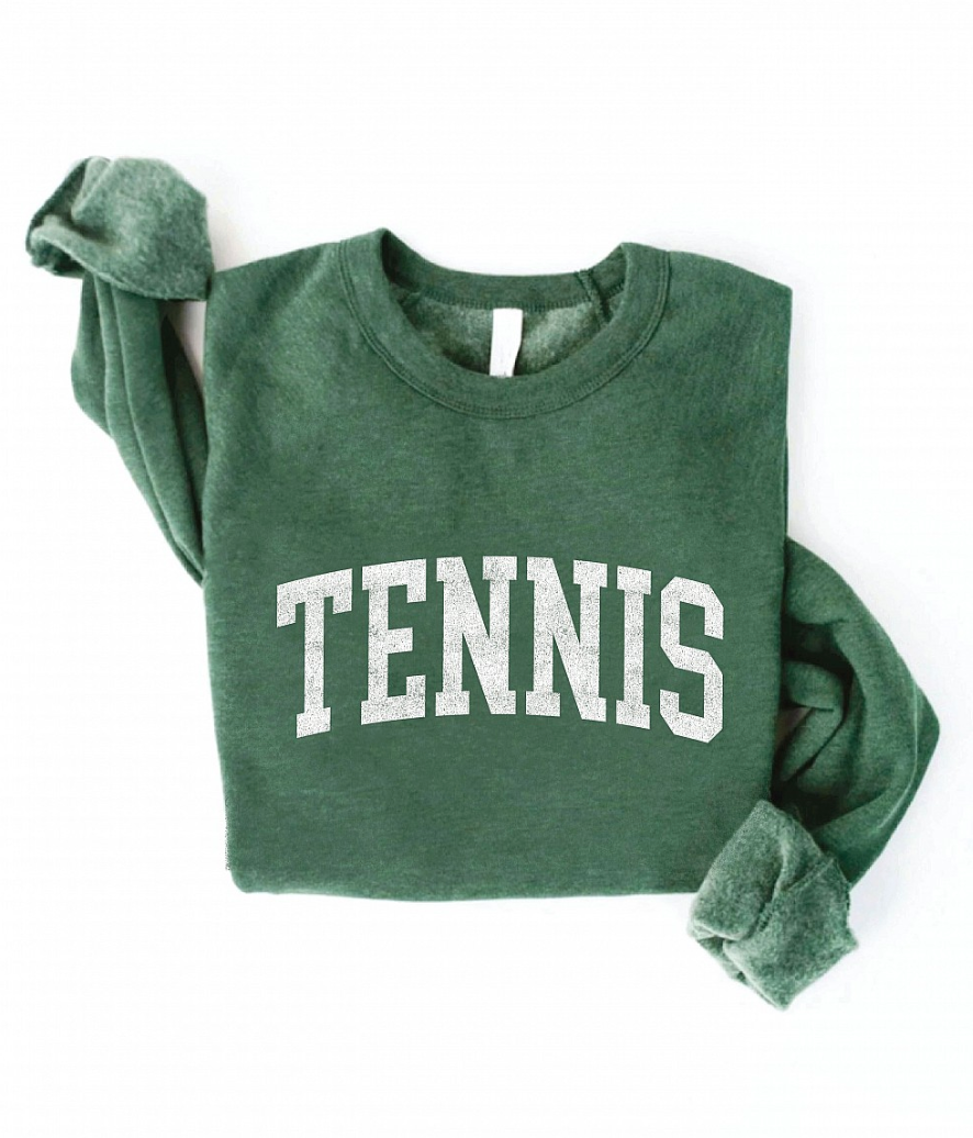 THE OC TENNIS WOMEN'S GRAPHIC SWEATSHIRT | HEATHER FOREST