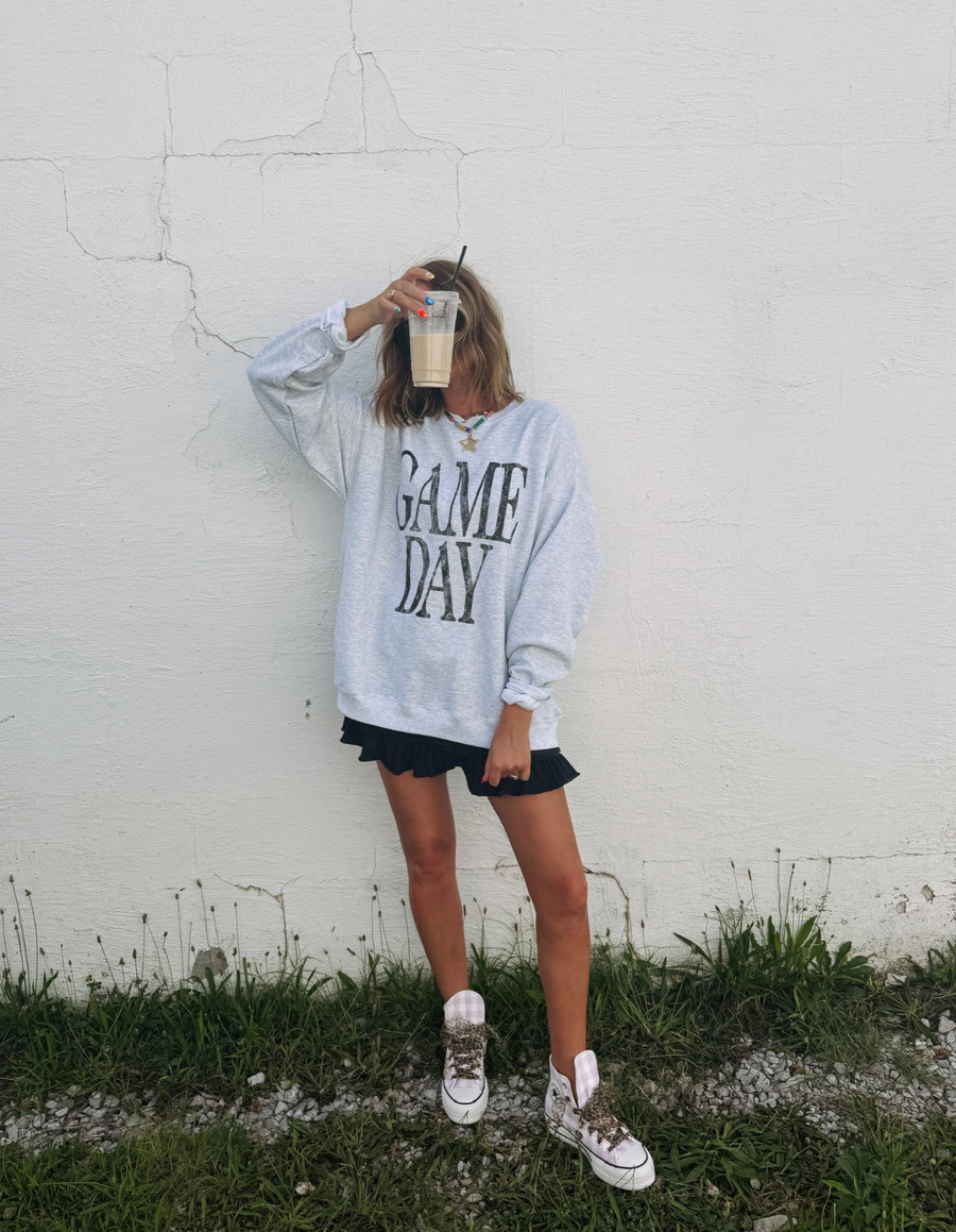 E+E GAME DAY SWEATSHIRT | ASH GREY