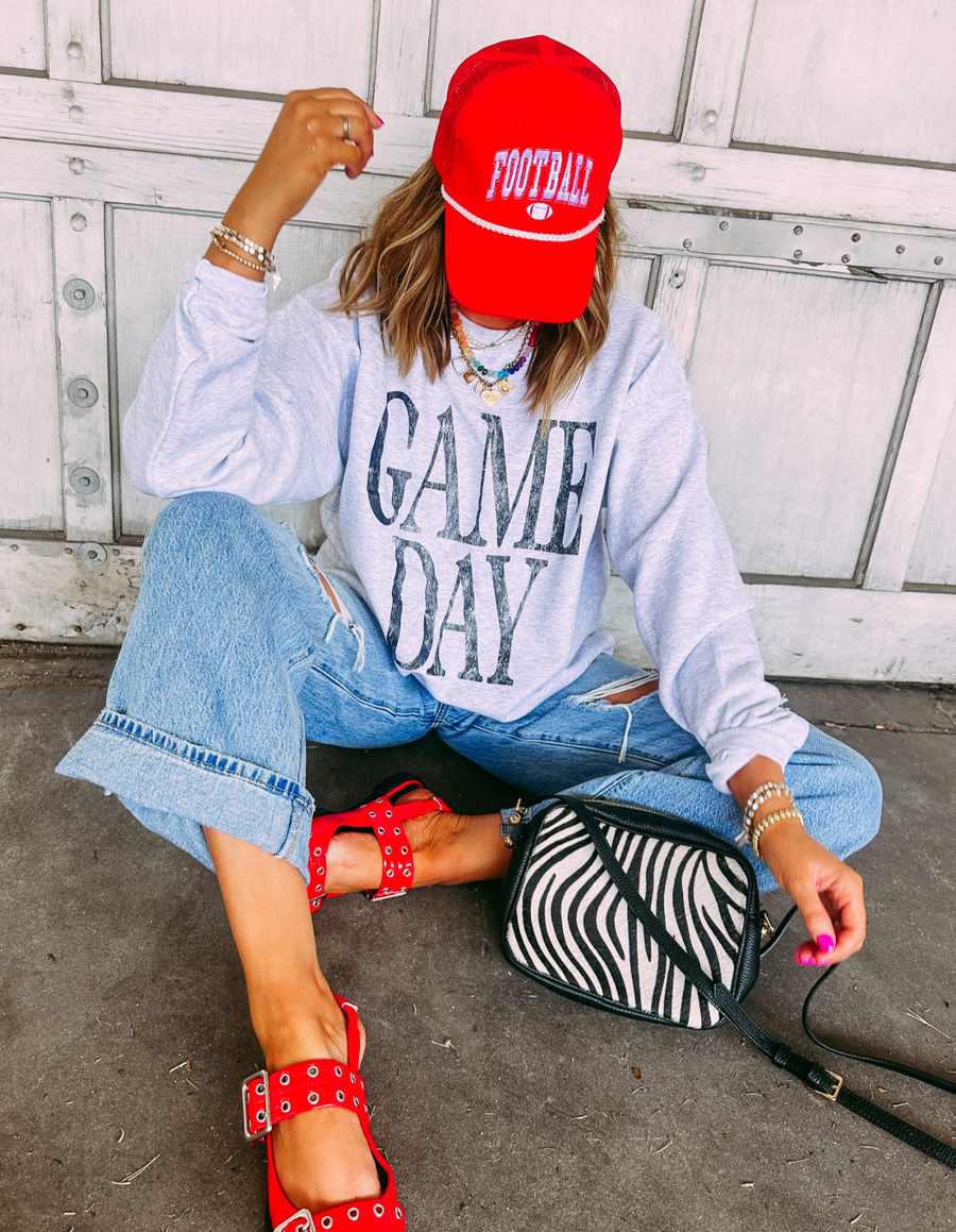 E+E GAME DAY SWEATSHIRT | ASH GREY