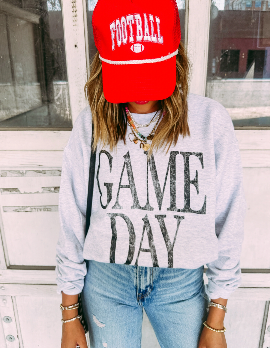 E+E GAME DAY SWEATSHIRT | ASH GREY