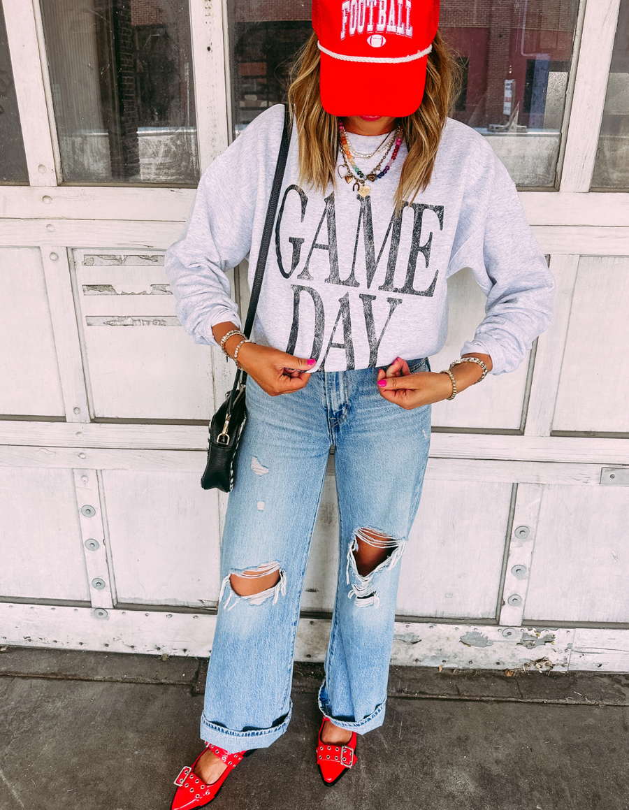E+E GAME DAY SWEATSHIRT | ASH GREY