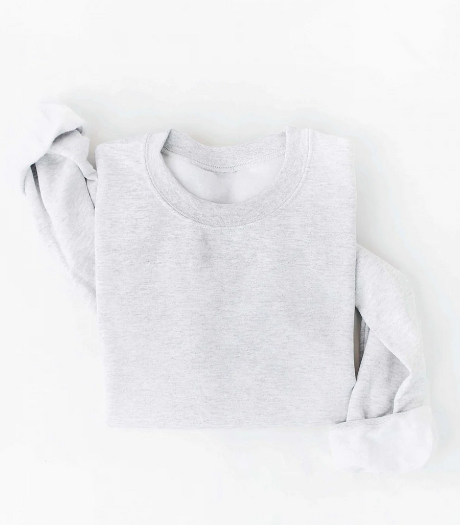 THE OC BASIC BLANK WOMEN'S SWEATSHIRT | WHITE HEATHER