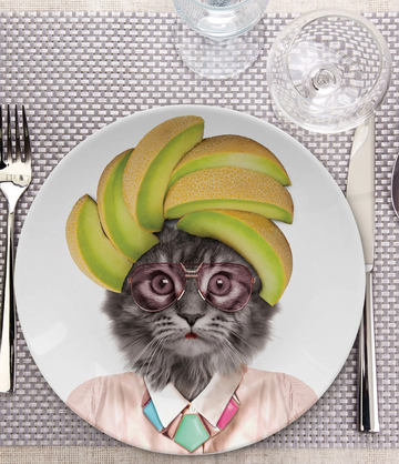 WILD DINING KID'S PLATE | CAT