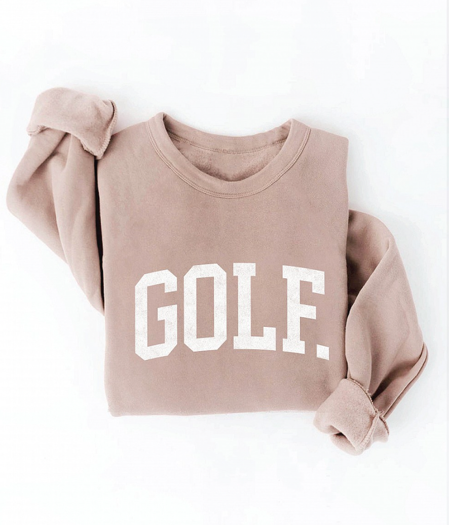 THE OC GOLF WOMEN'S SWEATSHIRT | TAN