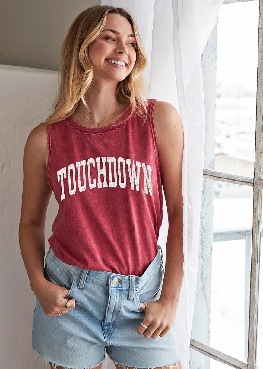 (PRE-ORDER) THE OC TOUCHDOWN MINERAL TANK TOP | VARIOUS COLORS